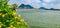 Scenic view of Prakasam barrage on flooded krishna river in Vijayawada, Andhrapradesh, India