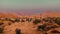 Scenic view of Red granite mountains, Anti Atlas mountains - Morocco Tafraoute