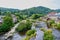 Scenic view of the river Dee at Llangollen