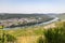 Scenic view at river Moselle valley near Bernkastel-Kues