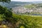 Scenic view at river Moselle valley near Bernkastel-Kues