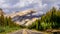 Scenic view of the road on Icefields parkway, Canadian Rockies