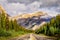 Scenic view of the road on Icefields parkway, Canadian Rockies