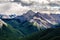 Scenic view of Rocky mountains range, Alberta, Canada