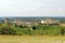 Scenic view of the ruins of ancient Hammershus Castle surrounded by greenery