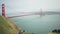 Scenic view of the San Francisco Bay and Golden Gate bridge