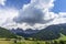 Scenic view of Santa Maddalena village church. Dolomites, Val di Funes, Italy