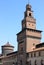 Scenic view of the Sforzesco castle