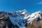 Scenic view of the snow-capped peak of Mala mojstrovka mountain in the Julian alps, Slovenia