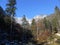 Scenic view at the snow covered Untersberg, Alps, Alpen, Germany