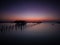 Scenic view of Songkhla lake against romantic sky at sunset