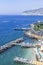 Scenic view of Sorrento, Neapolitan Riviera, Vesuvius volcan