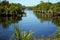 Scenic view of southwest florida canal