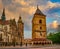 Scenic view of St. Urban Tower and Elisabeth cathedral in Kosice, Slovakia