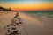 Scenic view of sunset at Watamu Beach in Malindi, Kilifi County in Kenya