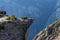 Scenic view of Taft point in Yosemite National Park on a sunny day