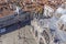 Scenic view to roof of san marco  cathedral and skyline of Venice