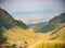 Scenic view of the Transfagaras mountain road in the Transylvanian Alps, Carpathian Mountains, Romania