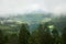 Scenic view under the clouds of Lagoa das Sete Cidades, Azores