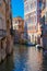 Scenic view of Venice empty canals during daylight