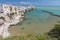 Scenic view of Vieste and Church of San Francesco the famous Pearl