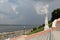 Scenic view at Volga river from Chkalov stairs , Nizhny Novgorod, Russia.