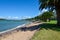 A scenic view of Waitangi beach at Copthorne Resort near Paihia