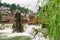 Scenic view of water wheel and waterfall, Phoenix Ancient Town