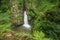 A scenic view of the waterfall in Poland