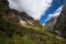 Scenic view on the way from Deurali to Machapuchare base camp ,Nepal.