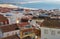 Scenic view of white houses on Nazare town