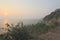 Scenic of viewpoint hill and seaside in Chanthaburi,Thailand.