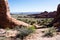 Scenic views along the Devils Garden trail in Arches National Park
