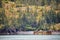 Scenic views of Gulf of Alaska coastline in fall from Whittier