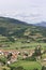 Scenic views of the Pyrenees France. valleys, mountains, villages and travel