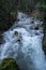 Scenic views of rapids of Aniene river near town of Subiaco, Italy