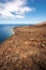 Scenic volcanic coastline landscape in el Hierro, Canary Islands, Spain.