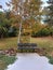 Scenic walking path Lions park Cheyenne, Wyoming Autumn