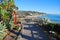 Scenic walkway in Heisler Park, Laguna Beach, CA.