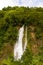 Scenic waterfall near Furnas in Azores, Portugal.