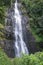 Scenic waterfall in the panoramic mountain landscapes in rural Kenya