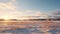 Scenic Winter Landscape In Rural Finland: A Super Total Shot Of A Large Field