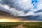 Scenic Wyoming landscape in Thunder Basin National Grassland