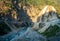 Scenic Yamuna Bridge amidst Mussoorie\\\'s valley, crossing the Yamuna River, Uttarakhand, India