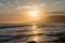 Scenic Zuma Beach vista at sunset, Malibu, California