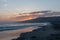 Scenic Zuma Beach vista at sunset, Malibu, California