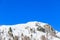 A scenics view of majestic snowy mountain summit (Mont Guillaume), Hautes-alpes, France