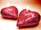 Scented spa aroma pink candles set heart shape