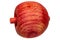 Scented wooden balls. Close-up of a red air freshener made of wooden ball and aromatized with essential oils. Clipping path.