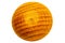 Scented wooden balls. Close-up of a yellow air freshener made of wooden ball and aromatized with essential oils. Clipping path.